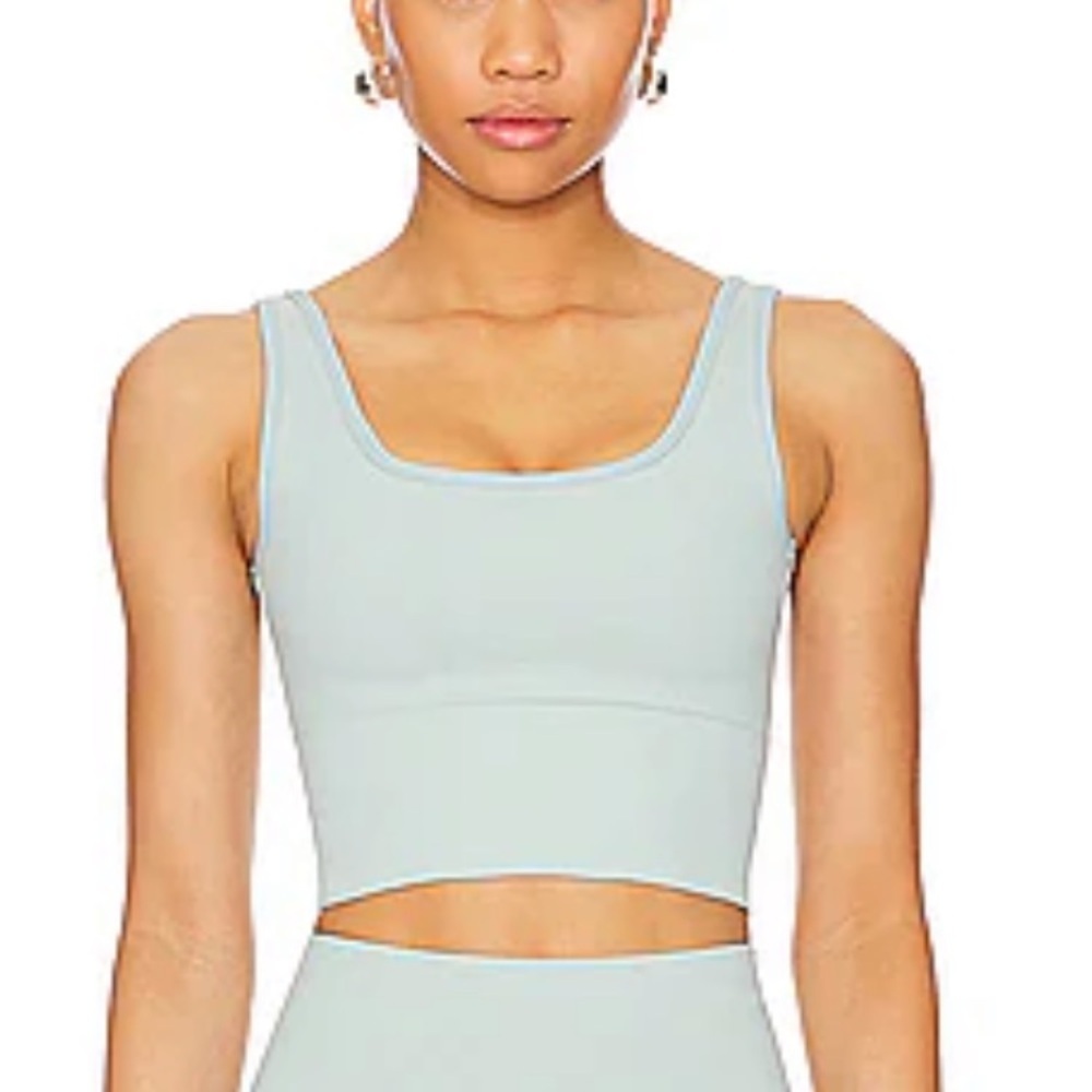 WellBeing + BeingWell StretchWell Wren Tank Gray Mist top yoga sports XXS XS